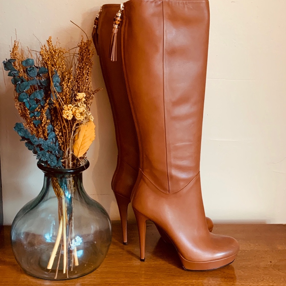 Gucci Nappa Charlotte Knee Boots size 39